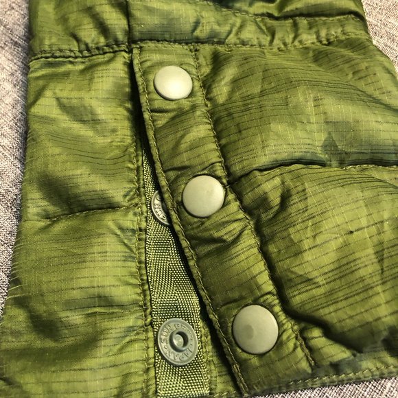 NAU Down jacket, goose down fill , Size XS, Forest green, Snap closures - Picture 6 of 10